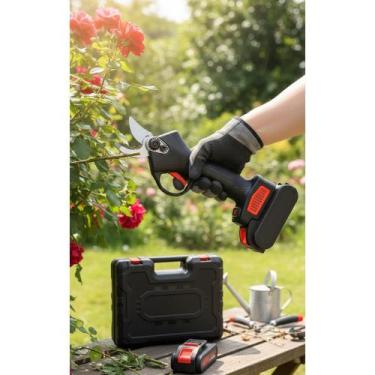 Imagem de Tesoura Poda Elétrica S/ Fio 48V 2 Baterias Potente - Congratulations 