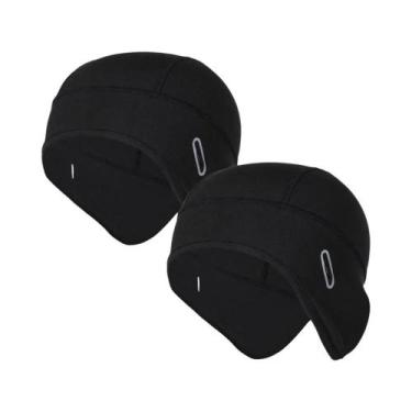 Imagem de Gorro De Ciclismo Masculino De Inverno Em Fleece, À Prova De Vento, Fo