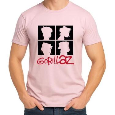 Imagem de Camisa Camiseta de Algodão Masculina Feminina Unissex Banda GorillazZ 