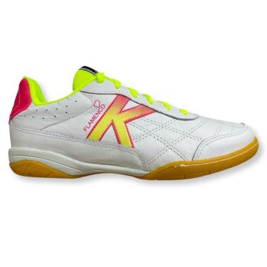 Imagem de Chuteira Futsal Kelme Flamenco Unissex Branco-Unissex