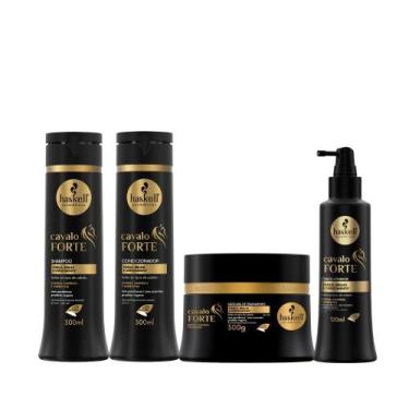 Imagem de Kit Haskell Cavalo Forte Shampoo 300ml + Condicionador 300ml + Máscara