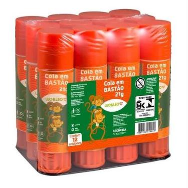 Imagem de Cola Bastão 21gr cx c/ 12un LEO LEO Atacado - Leo&Leo