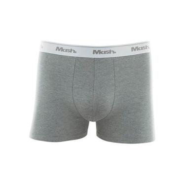 Imagem de Cueca Boxer Mash 170.26 Masculina Basic Algodão T. P/GG, M, Cz05, Cinz