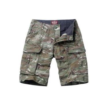 Imagem de Shorts cargo Match 3204 Camo para homens, tamanho 29, Forest Camo