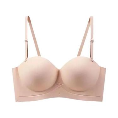 Imagem de Sutiã Ajustável Sem Alças, Meia Taça, Sem Costura, Sem Aro, Sexy, Com 