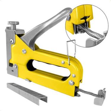 Imagem de Grampeador Manual Tapeceiro 4 a 14mm para Tapeçaria Artesanato Marcena