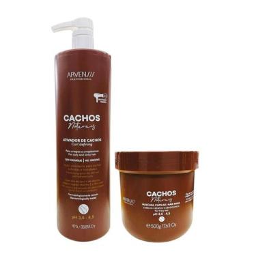 Imagem de Kit Arvensis Professional Cachos Naturais - Ativador De Cachos Crespos
