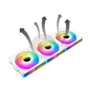 Imagem de Cooler De Gabinete Silencioso ARGB 120 RGB Infinity Mirror Uni Fan 3 E