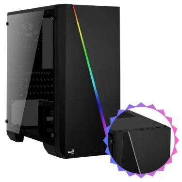 Imagem de Gabinete Mid Tower Mini Cylon Gamer Suporta Até 3 SSDs e 3 Fans  Com I