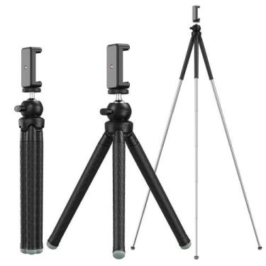 Imagem de Tripé Extensível para Câmeras DSLR e Celular Apexel
