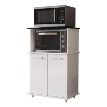 Imagem de Balcão Multiuso Isis 2 Portas para Forno e Micro-ondas - Nicioli, Bran