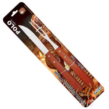 Imagem de Kit Para Churrasco Garfão e Faca Polo - Polo Imports