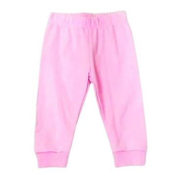 Imagem de Calça Moletom Felapa Com Punho Alenice Infantil Feminina, Rosa, M