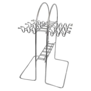Imagem de Suporte Expositor Para Talheres em Aço Inox Prata 22,5cm - Wincy