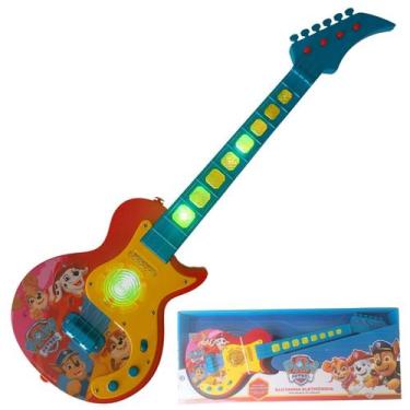 Imagem de Patrulha Canina Paw Guitarra Eletrônica Com Som Candide 1906, Guitarra