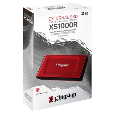 Imagem de SSD Externo Portátil XS1000R USB 3.2 Gen 2 Leitura 1050MB-S Gravação 1000MB-S Kingston 2TB