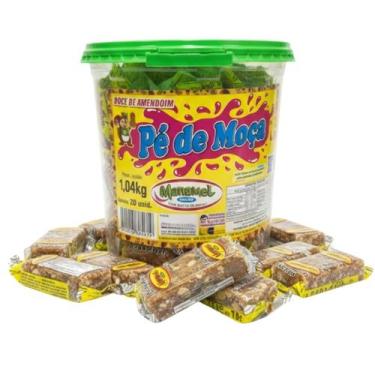 Imagem de Pé De Moça Manamel Doce Com Amendoim Pote C/ 20un