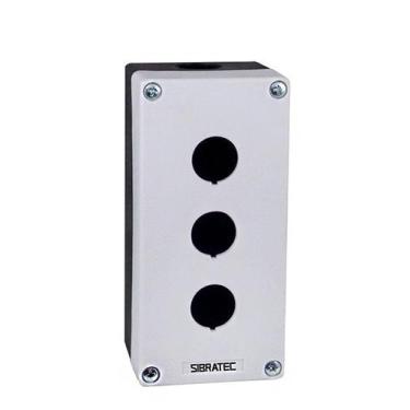Imagem de Caixa Plástica Tipo Botoeira Vazia - Branca - Modelo BX1 - SIBRATEC, B