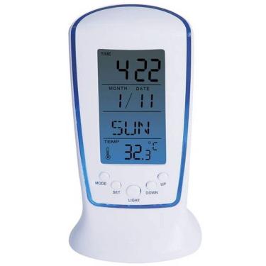 Imagem de Relógio De Mesa Digital Com Despertador, Temperatura, Data E Luz Ds-510