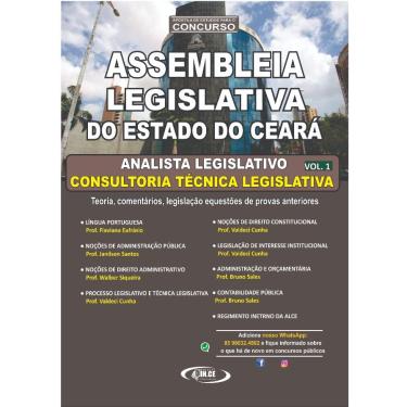 Imagem de Consultoria Técnica Legislativa - Apostila Alce Assembleia Legislativa do Ceará- 2020 - Impressa