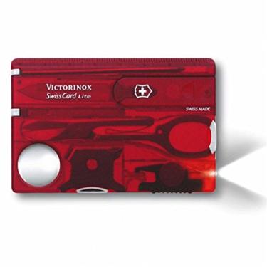 Imagem de Swisscard Lite Suiço Victorinox Vermelho Translúcido 0.7300.T