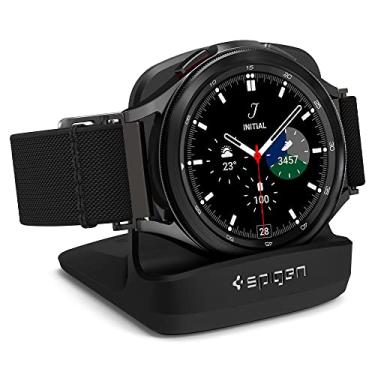 Imagem de Spigen S352 compatível com Galaxy Watch 4 / Galaxy Watch 4 Classic/Samsung Galaxy Watch 3 / Galaxy Watch Active 2 / Galaxy Watch active 1 Suporte - Preto