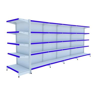 Imagem de Gondola Centro 170 Amapa Flex Kit 4 Metros 1 Ponta Branco PE