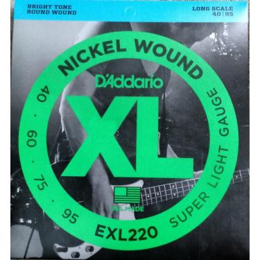Imagem de Cordas para contrabaixo Exl220 040-095 - d`addario