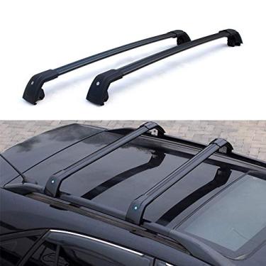 Imagem de UDP 2 peças barras transversais para esqui snowboard trilho superior de teto kits de porta-malas preto serve para Volkswagen VW Tiguan 2017 2018 2019 2020