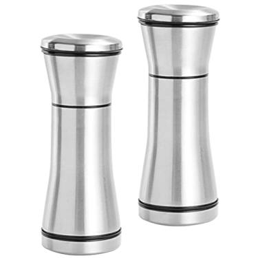 Imagem de Hemoton 2 Unidades Moedor De Pimenta Café De Mão Pimenteiro De Metal Shakers De Pimenta Moinhos De Sal e Pimenta Pó Sal Elétrico e Garrafa De Tempero Manual Condimento Aço Inoxidável
