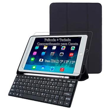 Imagem de Capa Teclado Para Tablet ipad 9 comp apple pencil pelicula - Alamo
