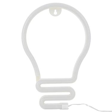 Imagem de Garosa Lâmpada Lâmpada LED Luz Neon Lâmpada de Parede LED Luz Neon Luz Noturna Para Decoração de Parede Festa Natal Casamento Alimentado Por USB/Bateria (não Incluindo) (Cor Quente), Lâmpada de Parede