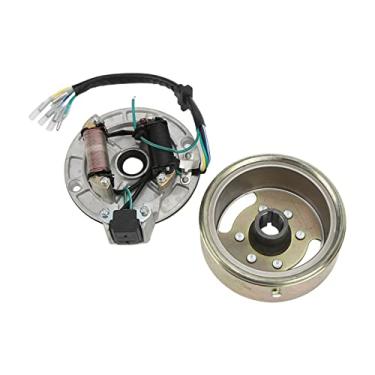 Imagem de Demeras Conjunto de rotores de volante de estator Magneto, peças de motor duráveis de alumínio resistente de bom desempenho para quadriciclo 90cc 110cc 125cc 140cc Pit Bike ATV