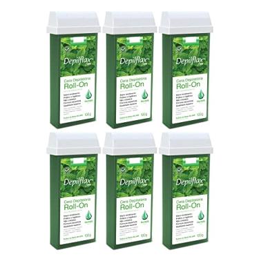 Imagem de COMBO 6 REFIL CERA ROLL ON HORTELÃ 100G DEPILAÇÃO DEPILFLAX