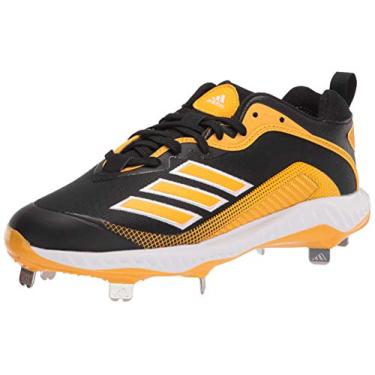 Imagem de adidas Tênis de beisebol masculino Fv9348, Preto/Ouro/Branco, 50