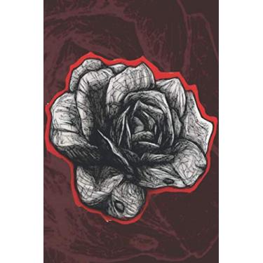 Imagem de College Ruled Journal | Floral Design, Rose Drawing, Flower Notebook, Diary