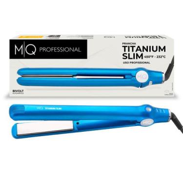 Imagem de Prancha Titanium Mq Slim Azul 450F Bivolt - Mq Hair
