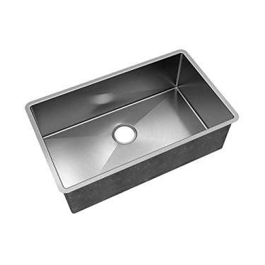 Imagem de CUBA LR70 EMBUTIR RETANGULAR RAIO 10 HANDMADE INOX ESCOVADO