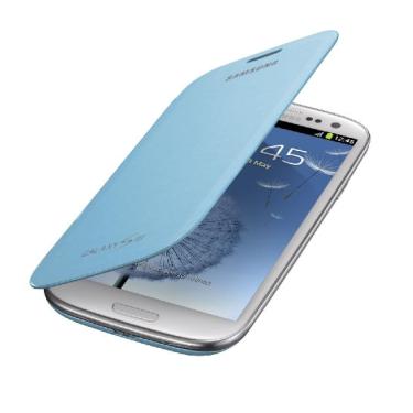Imagem de Capa p/ Samsung Galaxy S3 Samsung Flip Cover Azul EFC-1G6FLECSTD
