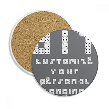 Imagem de Sieve Caneca com estampa de ilustração inglesa para porta-copos com proteção de mesa, pedra absorvente