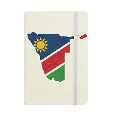 Imagem de Caderno com mapa da África da República da Namíbia, capa dura, diário clássico A5