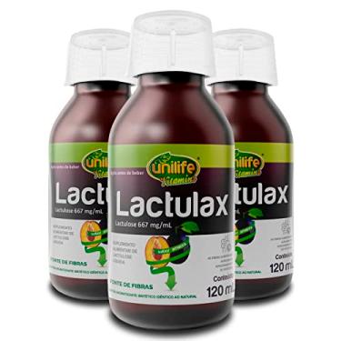 Imagem de Kit 3 Lactulax Unilife Sabor Ameixa 120ml