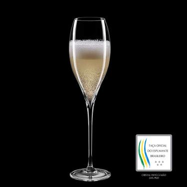 Imagem de Taças de Cristal Oficial Espumante Brasileiro 190 ml 6 Peças Strauss