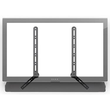 Imagem de Mount-It! Suporte universal para TV Soundbar para montagem acima ou embaixo da TV, serve para Sonos, Samsung, Sony, Vizio, Braço ajustável para televisores de 23 a 65 polegadas, capacidade de peso de