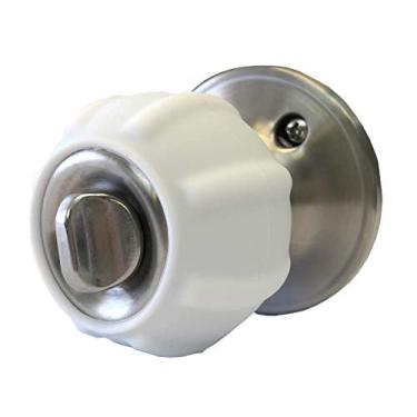 Imagem de Enjoy Cover Novo puxador de porta puxadores antiderrapantes artrite e auxiliares de vida idosos aderente fácil de abrir Decorativo. Solução eficaz funcional simples - pacote com 4 (branco, bola)