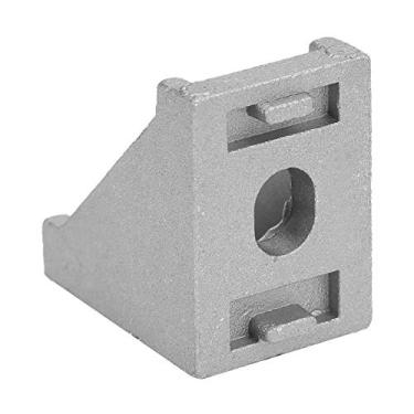 Imagem de Suportes de ângulo reto de 50 unidades, suporte de canto de alumínio em forma de L, fixador de cinta de junta, hardware de perfil de extrusão de alumínio para projetos DIY, fixar