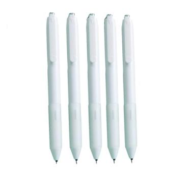 Imagem de Joucien Núcleo de caneta neutra preta de 0,5 mm, prensa de secagem rápida ST de grande capacidade, caneta neutra - caixa azul com 5 (0,5 mm)