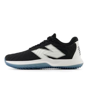 Imagem de New Balance FuelCell Fuse V4 Turf Trainer Tênis de softbol feminino, Preto/branco óptico, 13