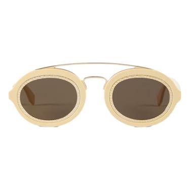 Imagem de FENDI Óculos de sol masculinos FF Cream, Creme, Small