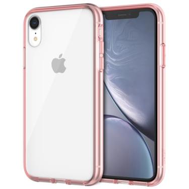Imagem de JETech Capa para iPhone XR 6,1 Polegadas, Case Protetora de Telefone à Prova de Choque Não-Amarelecimento, Capinha Parte Traseira Transparente Anti-Riscos (Rosa Ouro)